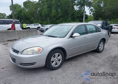 2007 Chevrolet Impala Lt from USA, damaged, VIN 2G1WT58K879249272